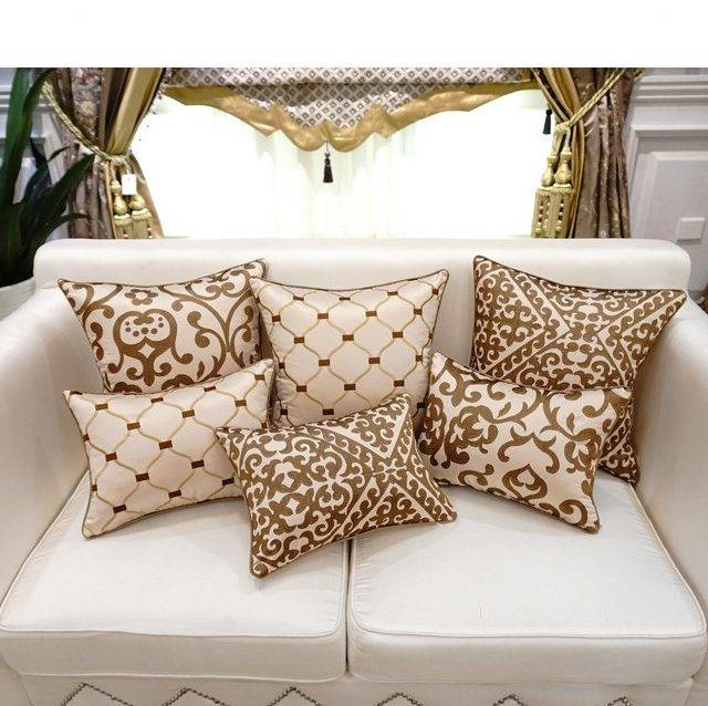 Embroidered Luxury Decorative Satin Pillows 12 Colors Embroidered Luxury Decorative Satin Pillows 12 Colors