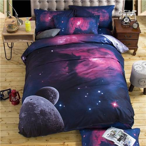 3d Galaxy Duvet Cover Space Themed Bed Linen Sets (16 styles)