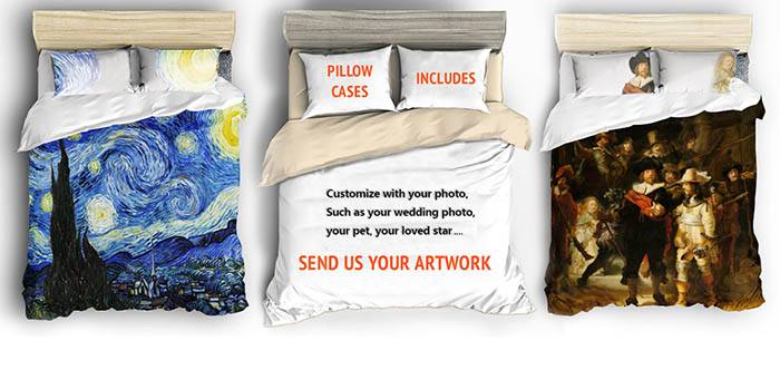 Custom Made Duvet Cover Printed With Your Own Photo Or Design