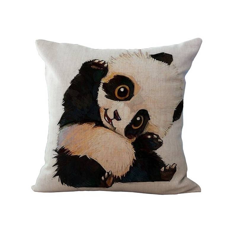 Panda Pillow Printed Cushion