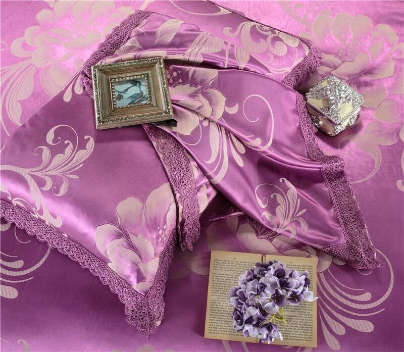 Luxury Embroidered Satin Jacquard Bedding Set