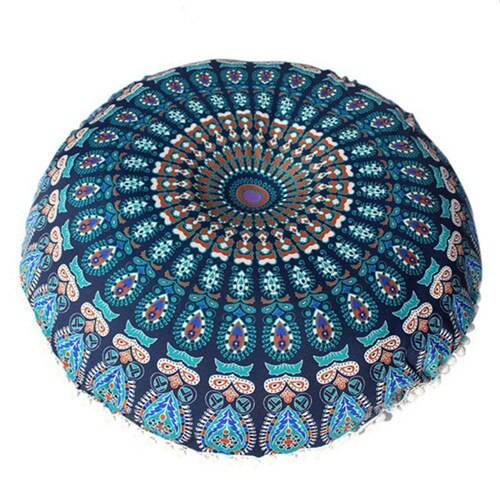 round mandala pillow